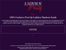 Tablet Screenshot of ladyboypussy.com